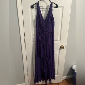 David’s Bridal Bridesmaid dress. Sz 10. Deep purple in color. No alterations.